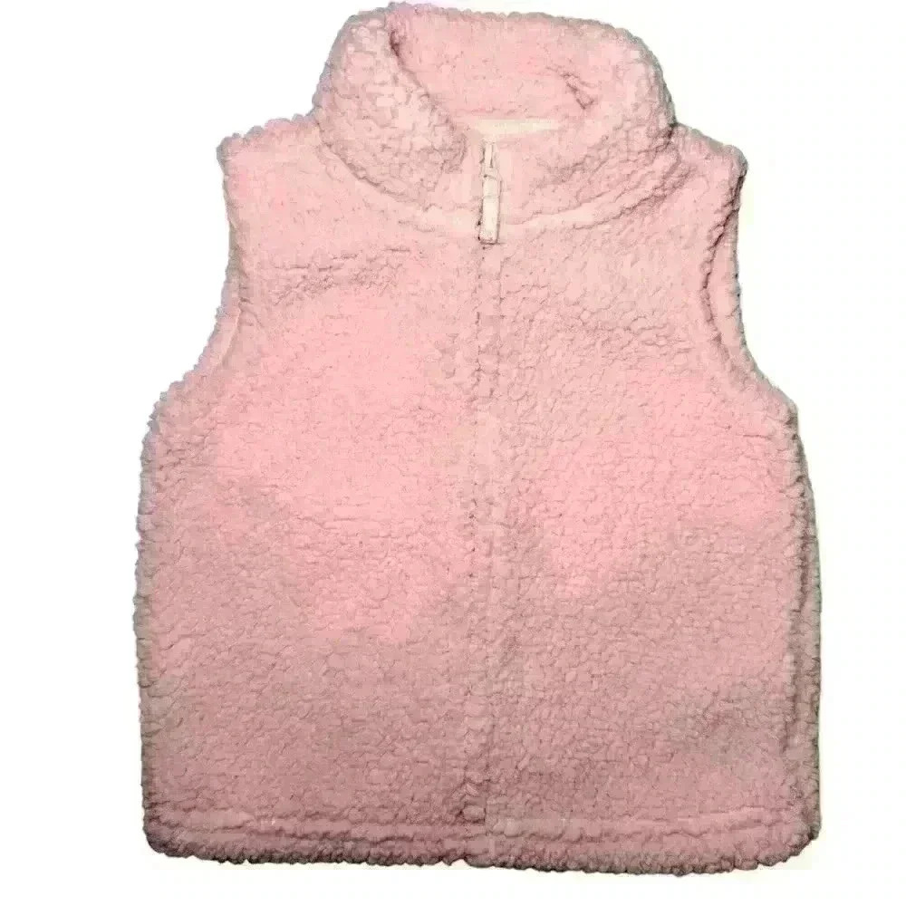 Toddler Girls Carters Fall/Winter Fleece Vest Pink Size 18M